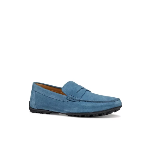 Kosmopolis + Grip Man Breathable Suede Loafer for Men with Gripping Outsole for Excellent Traction in Wet Conditions, Size 41, Dark Avio - Kosmopolis + grip man - Image 12