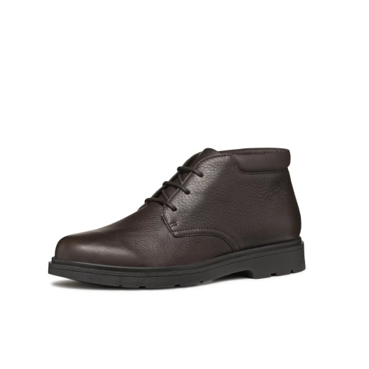 Geox Spherica EC1 Men's Ankle Boot Brown Leather Lace Up Design Cushioned Outsole Breathable Comfort 45 Size Fast Delivery Easy Exchange - Geox - Image 3