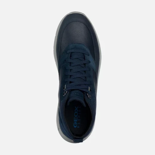 Geox Spherica 4x4 ABX Men's Waterproof Breathable Ankle Boots Navy Blue Leather 40: Urban Style & All Day Comfort, Suitable for Rainy Weather - Geox - Image 5