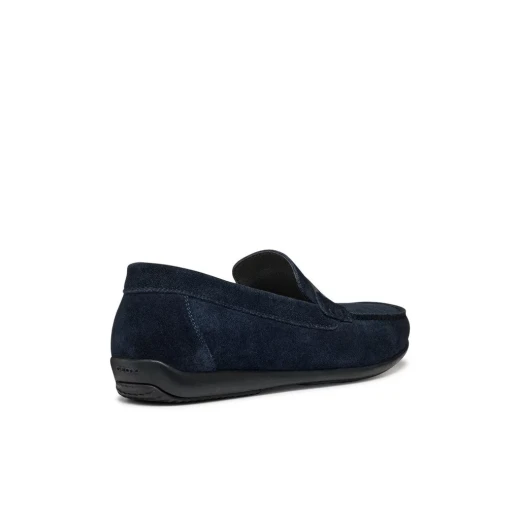 حذاء لوفر رجالي من أسكانو، كحلي، جلد شمواه، مقاس 42، تصميم أنيق، أحذية قابلة للتنفس - جيوكس - Image 13