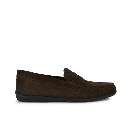 Geox Ascanio Men's Loafer Dark Brown Suede Slip On Comfortable Breathable Shoes Casual Style Urban Wardrobe Size 41 Fast Delivery Easy Exchange - Ascanio - Image 2