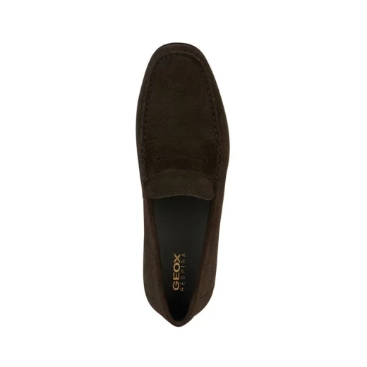 Geox Ascanio Men's Loafer Dark Brown Suede Slip On Comfortable Breathable Shoes Casual Style Urban Wardrobe Size 41 Fast Delivery Easy Exchange - Ascanio - Image 6