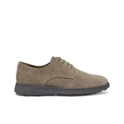 Geox Spherica EC10 Men's Lace Up Sneakers Dove Grey Suede Upper Breathable Cushioned City Style Shoes Size 40 Lightweight Comfortable for Everyday Wear