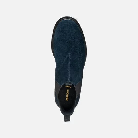 Geox Spherica EC7 Men's Ankle Boots Navy Suede Breathable Cushioned Boots Size 41 Comfort Footwear for Everyday Wear U46FRA.00022.C4002 Stylish Design - Geox - Image 9