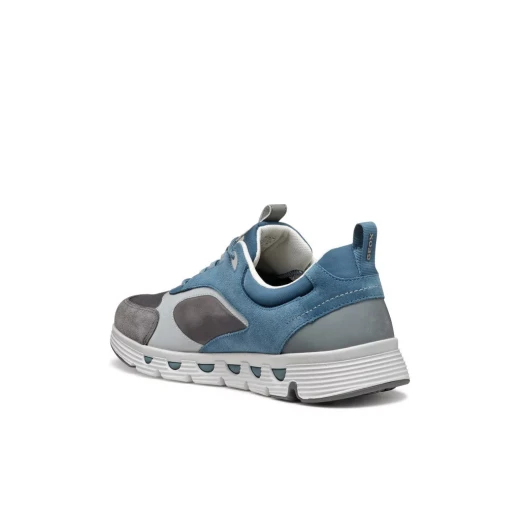 Geox Spherica ECUB 4 Men's Low Cut Sneaker Dark Grey Breathable Ultra Cushioning Nylon Suede Everyday Urban Active Style Size 45 - Geox - Image 3