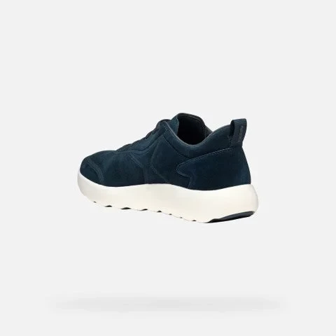 XTORS Man Navy Suede Sneakers Breathable Casual Shoes for Men Size 42 - Geox - Image 3