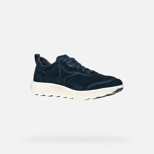 XTORS Man Navy Suede Sneakers Breathable Casual Shoes for Men Size 42 - Geox - Image 6