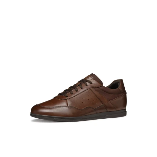 RENAN Man Brown Cotto Leather Sneakers 42 Lightweight Breathable - Geox - Image 13