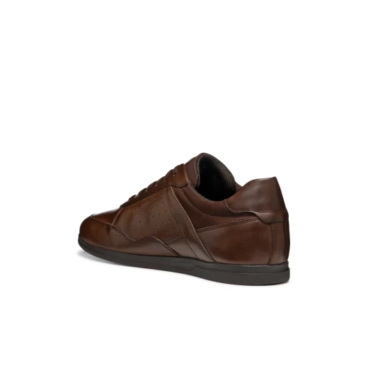 RENAN Man Brown Cotto Leather Sneakers 42 Lightweight Breathable - Geox - Image 7