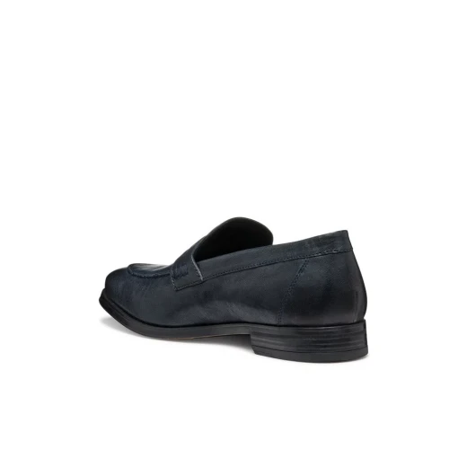 Rezzonico Men's Navy Loafer Stylish Leather Slip On 42 Casual City Panache Breathable Comfortable Modern Design for Various Outfits SKU: U558QA.000LM.C4002 - Rezzonico - Image 3
