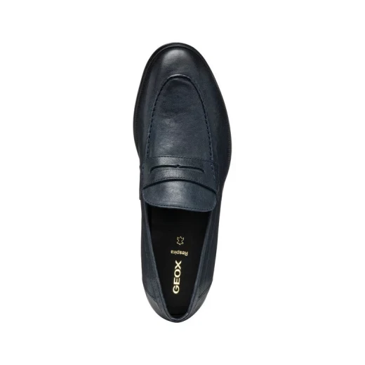 Rezzonico Men's Navy Loafer Stylish Leather Slip On 42 Casual City Panache Breathable Comfortable Modern Design for Various Outfits SKU: U558QA.000LM.C4002 - Rezzonico - Image 9