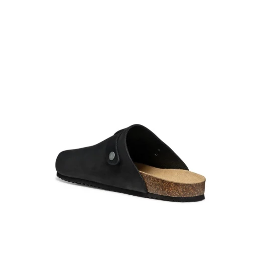 Ghita Man Sandals Black Nubuck Leather Casual Style with Decorative Buckle Size 43 Lightweight Breathable Anatomical Sole Stylish Footwear for Men ITEMCODE U559VC 00032 C9999 - Geox - Image 6