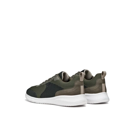 Monreale Man Military Sneakers Stylish Active Chic Design Breathable Mesh Nubuck Effect Upper Comfortable City Styling Men's Footwear Size 43 U55BVA.014EK.C3009 - Geox - Image 17
