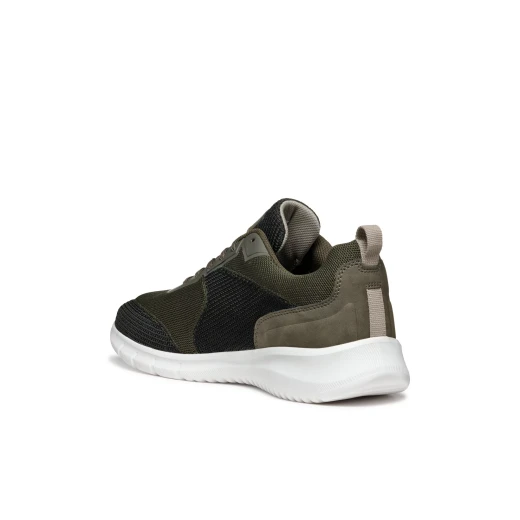 Monreale Men's Sneakers Military Green Mesh Nubuck Effect 40 - Geox - Image 7