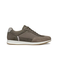 Geox Avery Men's Sneakers Dove Grey Fabric Nubuck Effect Breathable Lightweight Casual City Style Size 40 SKU U55H5C.011EK.C1018 Comfortable Modern Design