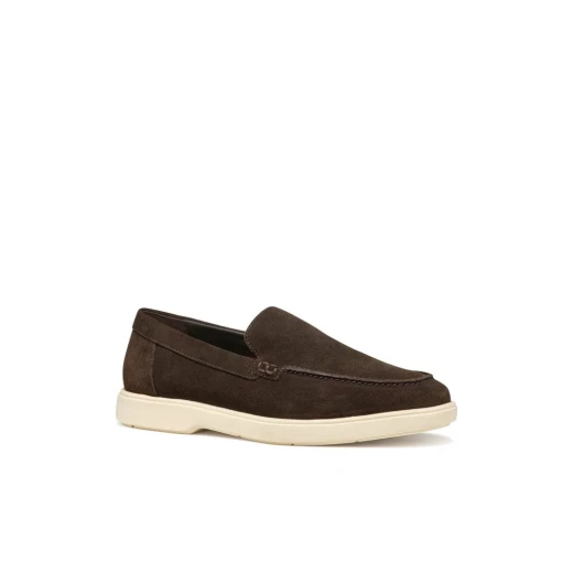 حذاء لوفر رجالي من جيوكس سبيريكا إي سي 17 بني جلد سويدي مقاس 42 راحة استثنائية تصميم أنيق للاستخدام اليومي تصميم مسامي دعم فائق حذاء كلاسيكي سهل الارتداء - جيوكس - Image 6