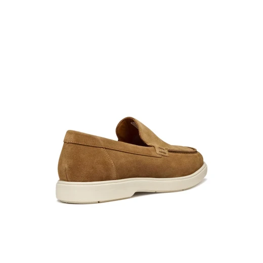 Geox Spherica EC17 Men's Loafer Shoes in Toffee Suede, Featuring Superior Comfort and Cushioning for Everyday Wear, Available in Size 42, Ideal for Versatile Styling Options - Geox - Image 4