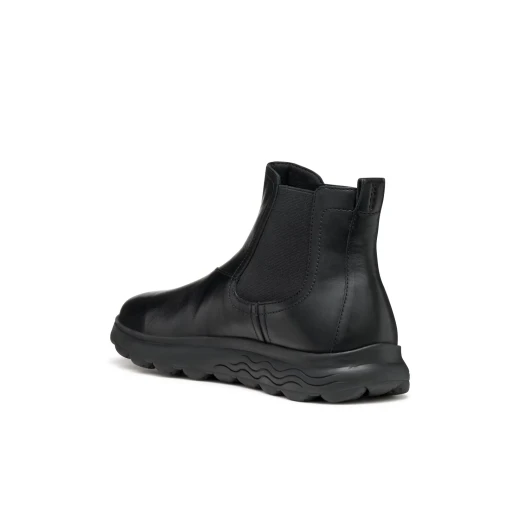Geox Spherica Man Black Leather Ankle Boots for Men 43 Featuring Ultra Cushioning Sole Lightweight Design Stylish Comfort for Everyday Wear and Long Walks - Geox - Image 6