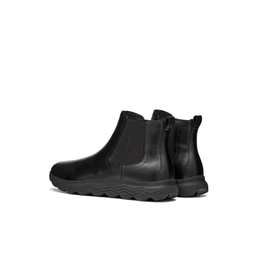 Geox Spherica Man Black Leather Ankle Boots for Men 43 Featuring Ultra Cushioning Sole Lightweight Design Stylish Comfort for Everyday Wear and Long Walks - Geox - Image 9