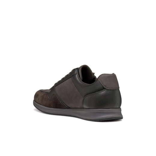 Avery Men's Breathable Sneakers DK Coffee Color Classic Design Nubuck and Tumbled Leather Effect Material Casual Shoes Size 41 Everyday Style Comfortable Fit U56H5A.0EKBU.C6024 - Geox - Image 15