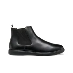 Geox Spherica EC17 Men's Ankle Boot Black Leather Zero Shock Pad Technology Size 46 Provides Exceptional Comfort and Cushioning for Everyday Wear