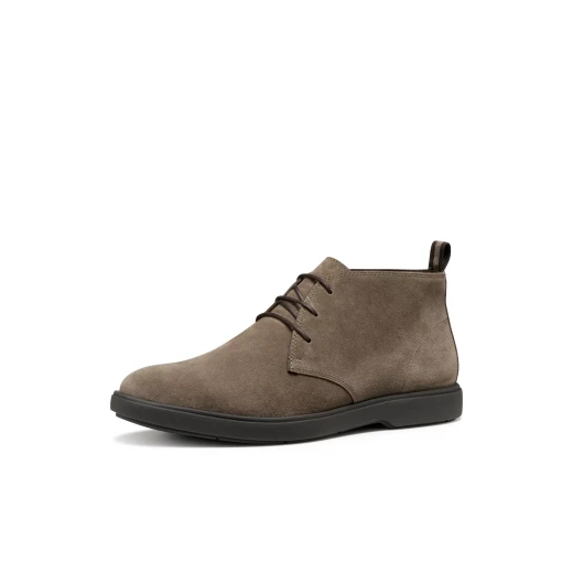 حذاء كاحل رجالي جيوكس سفريكا إي سي ١٧ بلون رمادي داكن، مصنوع من جلد الغزال الناعم، يوفر تهوية فائقة وتبطين مريح للمشي الخفيف، مثالي للإطلالات اليومية غير الرسمية، مقاس ٤٣ - جيوكس - Image 3