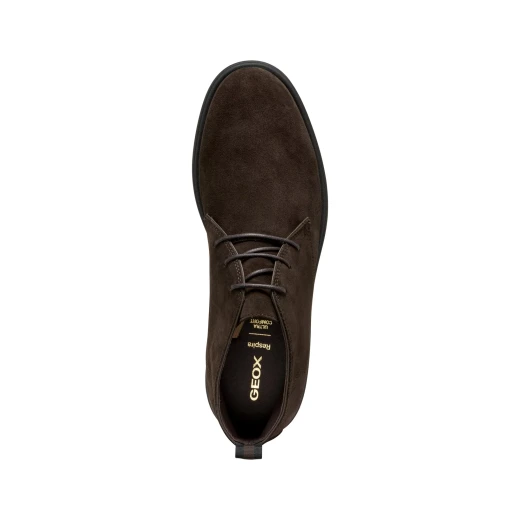 Geox Spherica EC17 Men's Ankle Boots Dark Brown Suede Ultra Cushioned Breathable Comfort 42 Urban Style Everyday Wear Lightweight Design U56LAD.00022.C6006 - Image 12
