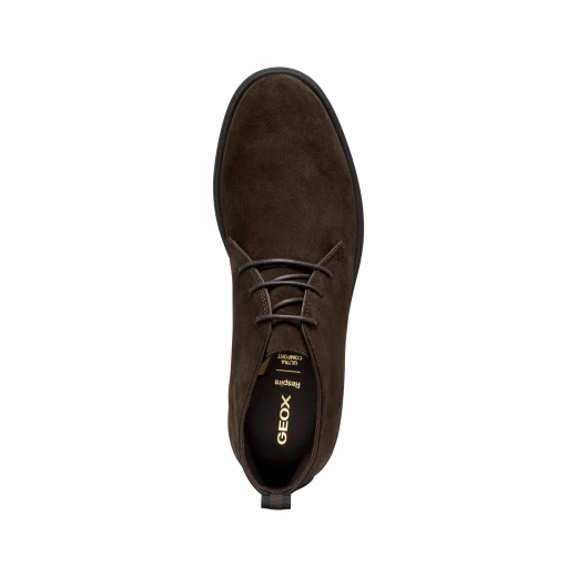 Geox Spherica EC17 Men's Ankle Boots Dark Brown Suede Ultra Cushioned Breathable Comfort 42 Urban Style Everyday Wear Lightweight Design U56LAD.00022.C6006 - Image 6