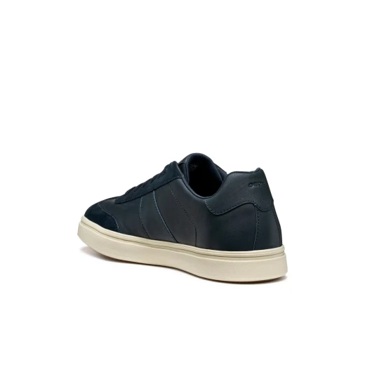 Geox Baltmoore Men's Low Cut Sneakers Navy Blue Crafted From Soft Nappa Leather With Suede Detailing, Breathable & Comfortable City Dressing Shoe, Size 41 - Geox - Image 15