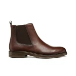 حذاء هينريز رجالي للكاحل بني فاتح جلد مدبوغ نعل مطاطي مقاس 43 - جيوكس
