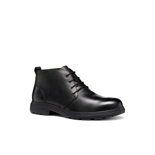 MEIERN Men's Leather Ankle Boots 41 Black Contemporary Design Rubber Sole Durable Comfortable Stylish For Urban Wear Ideal For Busy Days Town Exploration - Meiern man - Image 12