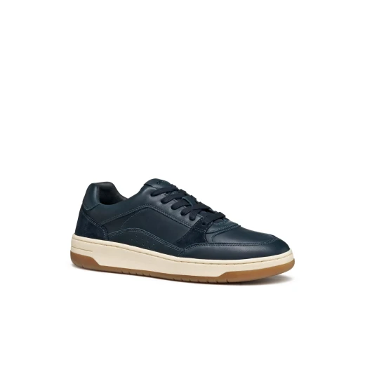 Geox Sedral Court Men's Sneakers Navy Blue Nappa Leather and Suede Inserts Stylish Contemporary Design Comfortable and Practical for Everyday Wear Size 42 Model U56M5A.08522.C4002 - Geox - Image 12