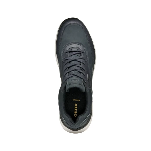 Branthon Men's Waterproof and Breathable Sneakers Navy Blue, Size 42, Crafted from Nubuck and Tumbled Leather Effect Material, Perfect for City Routine and Bad Weather Conditions - Geox - Image 10