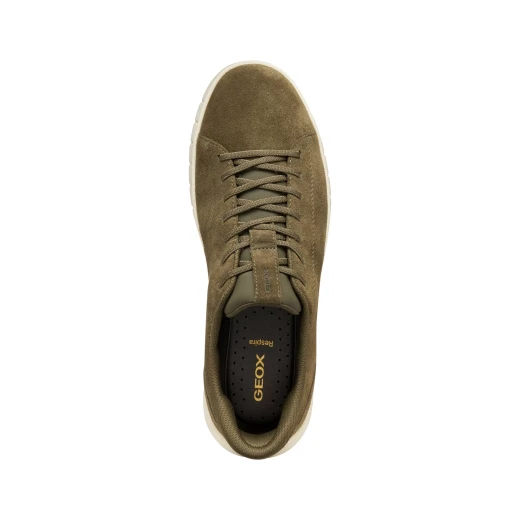 Flextride Plus Man Military Edition Sneakers Featuring Fast In Technology for Easy Entry, Stylish Suede Construction, and Versatile Urban Wear. Size 41, Perfect for Everyday Style. - Geox - Image 4