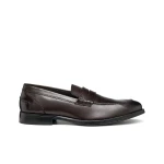 Barberigo Men's Leather Loafers Coffee Brown 43 City Casual Shoes - Geox