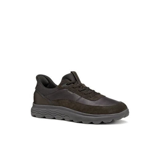 Geox Spherica Plus Men's Sneakers Dark Brown 40 Featuring Breathable Ultra Cushioning Design, Fast In Technology for Easy Entry, and Crafted with Nappa and Suede for Urban Style - Geox - Image 6