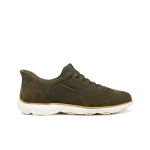 Geox Nebula 2.0 Plus Men's Military Green Sneakers with Fast In Technology, Ergonomic Design for Ultra Breathability and Comfort, Size EU 46, Urban Style - Geox