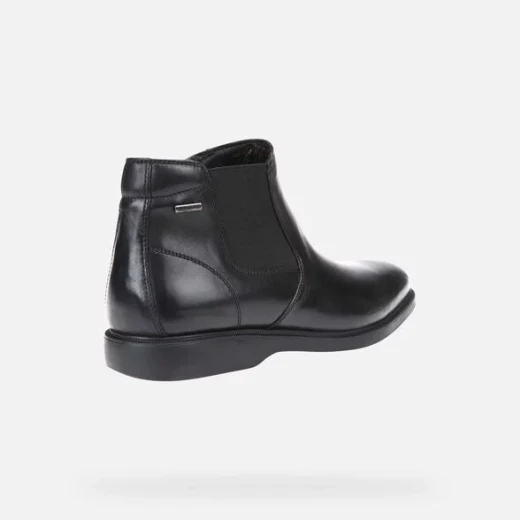 Geox Brayden 2Fit ABX Men's Waterproof Ankle Boots Black Leather Double Fit Comfort Design Size 46 Ankle Boot Lightweight Breathable Winter Footwear U64N1B.00043.C9999 - Geox - Image 4