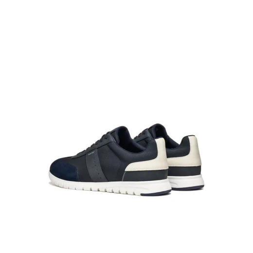 Flextride Zero Men's Sneakers Navy Blue Fabric and Nubuck Combination Offers Maximum Comfort and Flexibility with Sporty Design, Size 41 - Geox - Image 8