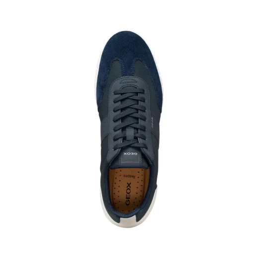 Flextride Zero Men's Sneakers Navy Blue Fabric and Nubuck Combination Offers Maximum Comfort and Flexibility with Sporty Design, Size 41 - Geox - Image 9