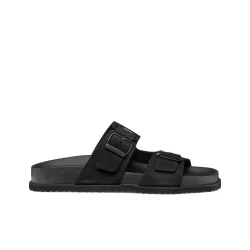 Geox Parnaiba Men's Sandals Black Suede Leather Breathable Urban Style Comfortable Summer Footwear Size 40 Perfect for Relaxed Outings and Warmer Months U651KA.00022.C9999