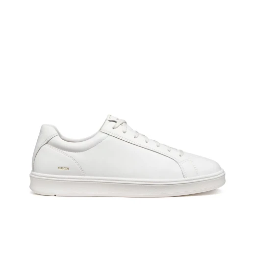 Geox Spherica Actif X4 Men's Sneakers: White Leather, Size 44, Enhanced Comfort and Cushioning for Leisure and Travel, Bounce Effect - Geox - Image 2