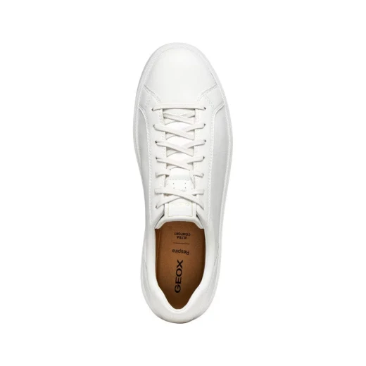 Geox Spherica Actif X4 Men's Sneakers White 45 Maximum Comfort and Cushioning Soft Coated Leather Enhanced Bounce Perfect for Leisure and Travel - Actif - Image 9