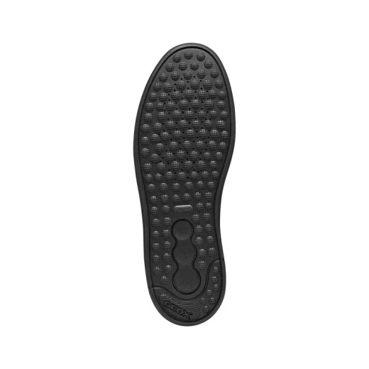 حذاء رياضي رجالي Geox Spherica Actif X4 أسود اللون، مقاس 44، يتميز بارتداد محسّن وراحة قصوى، مثالي للاستجمام والسفر، مصنوع من جلد ناعم مطلي - Image 10