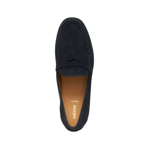 Istria Man Navy Suede Loafer for Men: Comfortable, Breathable Slip On Shoe in Navy Blue, Perfect for Modern Metropolitan Style. Size 40 - Geox - Image 7