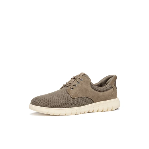 Flextride F Plus Men's Hands Free Urban Sneakers in Dove Grey, Size 42. Breathable Mesh and Suede Construction for Flexible and Elastic Comfort. Easy Slip On and Off Design. - Geox - Image 5