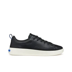 GXCP 01 Men's Black Nappa Leather Sneakers From The Blue Touch Collection, Sporty Design, Breathable and Comfortable, Size 44, Contemporary Look U655KA.00085.C9999