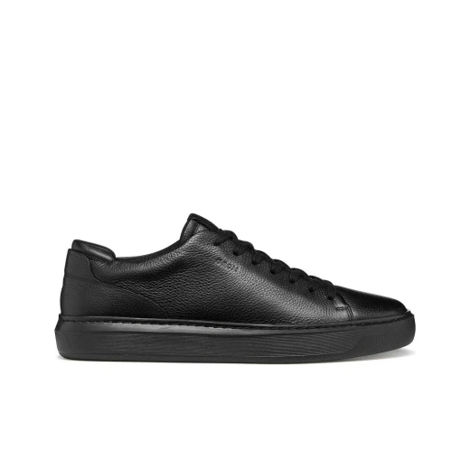 Deiven Men's Sneakers Black Printed Leather Lightweight City Shoes Size 43 - Geox - Image 2
