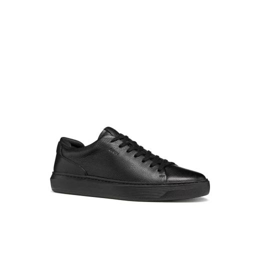 Deiven Men's Sneakers Black Printed Leather Lightweight City Shoes Size 41 - Geox - Image 3