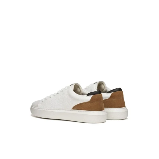 Deiven Men's Sneaker in White, Size 44, Featuring Printed Leather and Suede Construction, Lightweight Design for City Life, Modern Style, Easy Matching, U655WA.04722.C1224 - Geox - Image 8